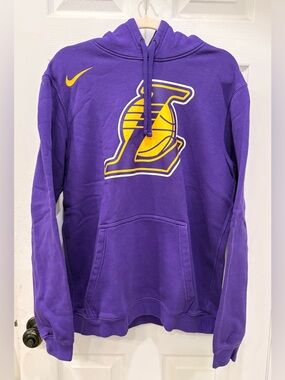 NBA Nike Purple Los Angeles Lakers Hoodie Size L